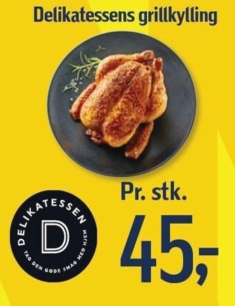 Føtex Delikatessens grillkylling tilbud