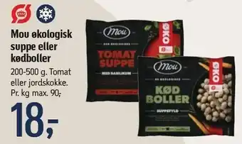 Føtex Mou øko suppe el. kødboller tilbud