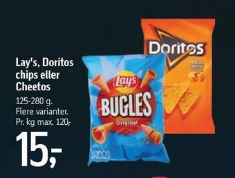 Føtex Lay's, doritos chips eller cheetos tilbud
