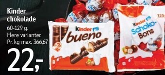 Føtex Kinder chokolade tilbud