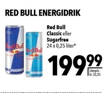 Citti Red bull classic eller sugarfree tilbud