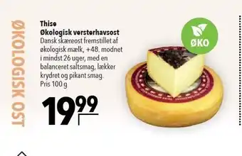Citti Thise økologisk vesterhavsost tilbud