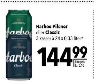 Citti Harboe pilsner el. classic - 3 ks. tilbud