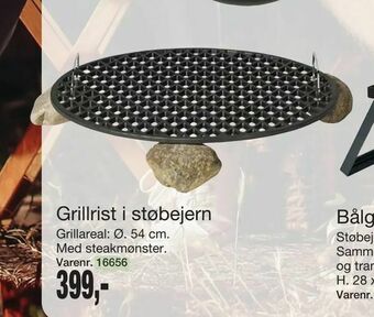 Harald Nyborg Grillrist i støbejern tilbud