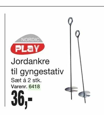 Harald Nyborg Jordankre til gyngestativ tilbud