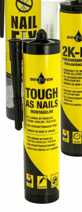 Harald Nyborg Tough as Nails montagelim 300 ml tilbud