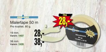 Harald Nyborg Malertape 50 m tilbud