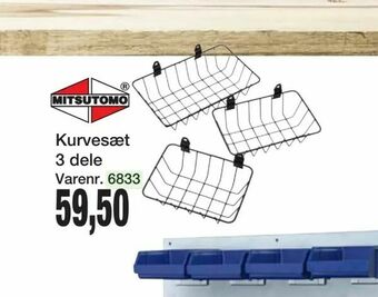Kurvesæt 3 dele