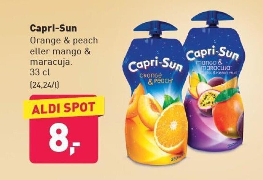 CapriSun tilbud hos ALDI