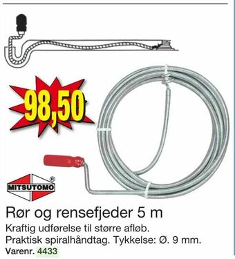 Harald Nyborg Rør og rensefjeder 5 m tilbud