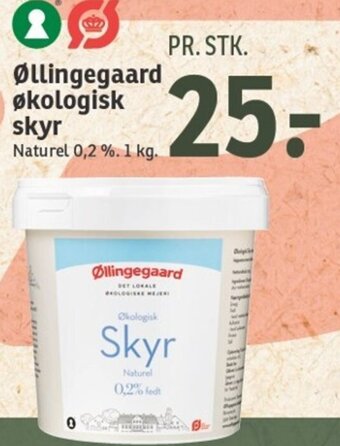SPAR Øllingegaard Økologisk Skyr 1Kg tilbud