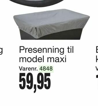 Harald Nyborg Presenning til model maxi tilbud