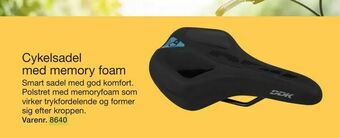 Harald Nyborg Cykelsadel med memory foam tilbud