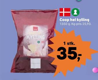 SuperBrugsen Coop hel kylling tilbud