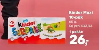 Kinder maxi 10-pak