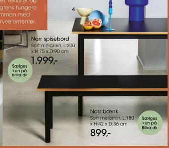 Bilka Norr spisebord tilbud