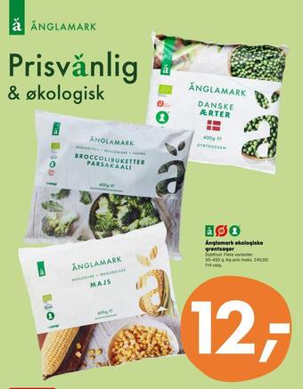 Kvickly Änglamark økologiske grøntsager tilbud