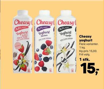 SuperBrugsen Cheasy yoghurt tilbud