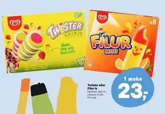 Kvickly Twister eller filur is tilbud
