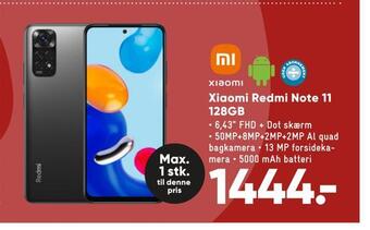 Bilka Xiaomi redmi note 11 128gb tilbud