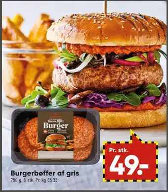 Bilka Burgerbøffer af gris tilbud