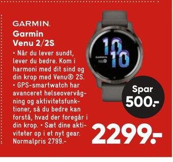 Bilka Garmin venu 2/2s tilbud