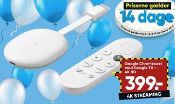 Google chromecast med google tv - 4k hd