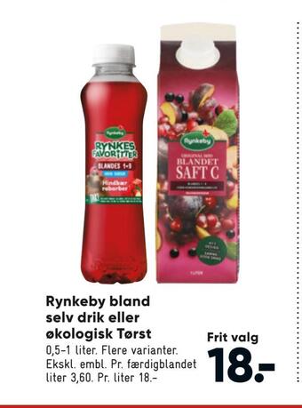 Bilka Rynkeby bland selv drik eller økologisk tørst tilbud