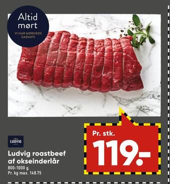 Ludvig roastbeef af okseinderlår
