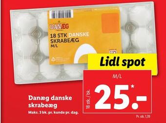 Lidl Danæg danske skrabeæg tilbud