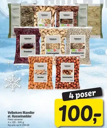 Velbekom mandler el. hasselnødder