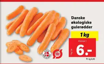 Lidl Danske økologiske gulerødder tilbud