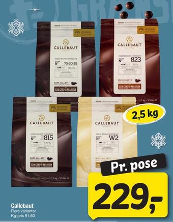 Fakta Tyskland Callebaut tilbud