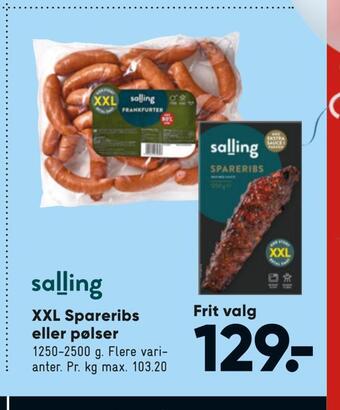 Bilka Xxl spareribs eller pølser tilbud