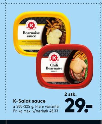 Bilka K-salat sauce tilbud