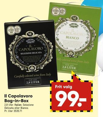 Bilka Il capolavoro bag-in-box tilbud