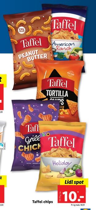 Lidl Taffel chips tilbud