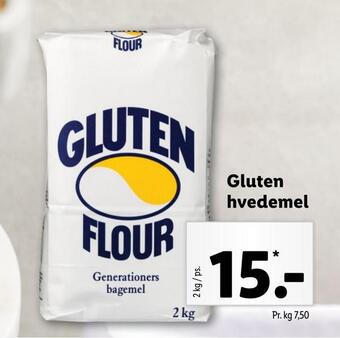 Lidl Gluten hvedemel tilbud
