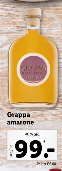 Lidl Grappa amarone tilbud