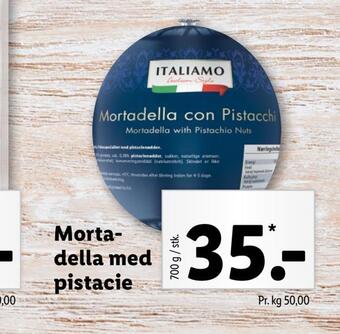 Lidl Mortadella med pistacie tilbud