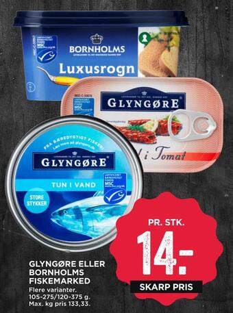 MENY Glyngøre eller bornholms fiskemarked tilbud