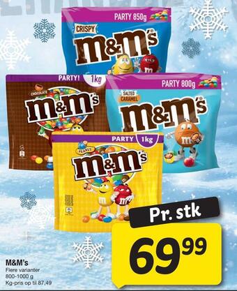 Fakta Tyskland M&m's tilbud