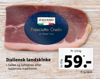 Lidl Italiensk landskinke tilbud
