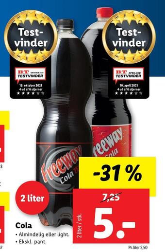 Lidl Cola tilbud