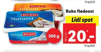 Lidl Buko flødeost tilbud