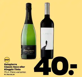 Netto Delapierre classic seco eller kingpin tinto tilbud