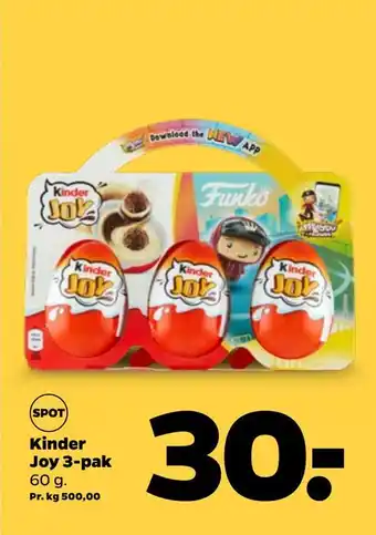 Netto Kinder joy 3-pak tilbud
