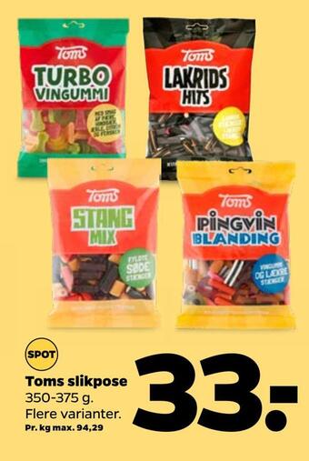 Netto Toms slikpose tilbud
