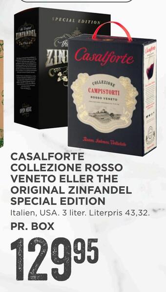MENY Casalforte collezione rosso veneto eller the original zinfandel special edition tilbud