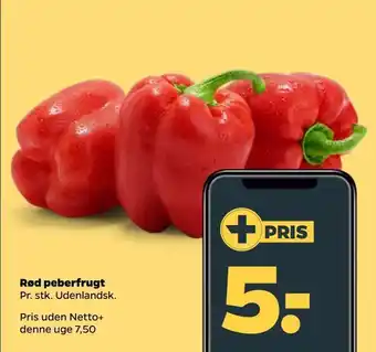Netto Rød peberfrugt tilbud